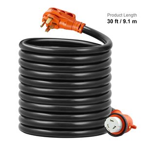 Cavo di Alimentazione per Camper da 9 Metri, 50 Ampere STW 6/3 + 8/1, Cavo per Generatore con Indicatore LED, Spina Maschio NEMA 14-50P e Spina Femmina NEMA SS2-50R - Product Image 5