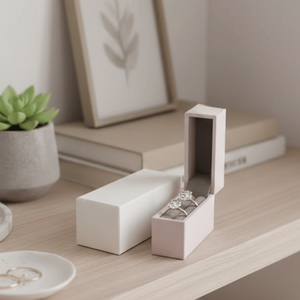 Caja de Embalaje de Joyería de Cartón Kraft Rosa Personalizada |   Caja de Regalo de Papel Pequeña al por Mayor para Anillos, Collares y Almacenamiento de Joyería Económica - Product Image 1