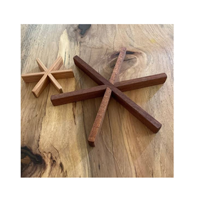 Wood <b>Trivet</b> Home Kitchen Latest Accessories Wood <b>Trivet</b> With Wood Star <b>Trivet</b> Handmade Modern Table Decor Mats & Pads - Product Image 1
