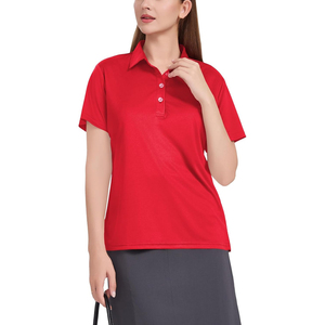 Polo pour femme de qualité supérieure, manches courtes, coupe ajustée, col boutonné, élégant, décontracté, tendance - Product Image 4