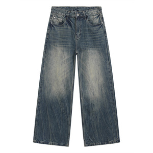 Pantalon en jean noir à jambe droite pour homme GURUNA-Z-INDUSTRY, taille élastique, toile de coton, décontracté, respirant, léger, style hiver - Product Image 5