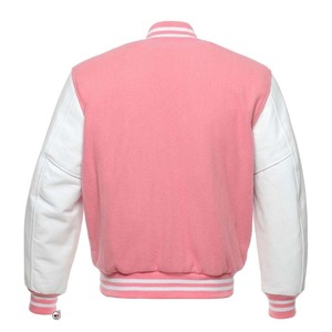 Red <b>White</b> Varsity <b>Jacket</b> Wool Polyester Preppy Style Turn-down Collar Regular Fit Solid Color Button Closure Varsity <b>Jackets</b> <b>Men</b> - Product Image 4