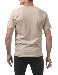 T-shirt de sport pour homme en coton 100% couleur kaki, confortable, à manches courtes, col rond, uni - Product Image 5