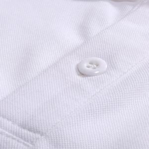 Garniture contrastée 2 pièces pour polo pour hommes, anti-froissement, logo personnalisé, t-shirts de golf grande taille, prix d'usine, vente en gros, OEM - Product Image 3