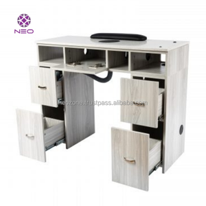 Durable Plywood Customized Color Fashionable MDF Eco-Friendly Modern Vietnam <b>Nail</b> <b>Tables</b> for <b>Nail</b> Salon - Product Image 1