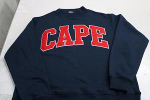 Sudadera con Capucha Azul Marino de Hilos Finos Hechos a Medida 100% Algodón para Invierno - Product Image 3