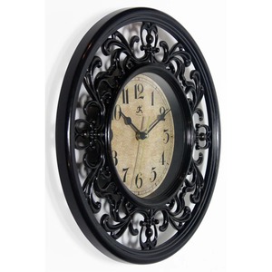 Round Metal <b>Wall</b> <b>Clock</b> Analog Quartz Design Antique Style Traditional <b>Decor</b> for Living Room - Product Image 3