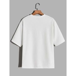 T-shirt bleu ciel à manches courtes 100% coton, en vente, designs personnalisables et séchage rapide, t-shirt décontracté pour homme, en stock - Product Image 2