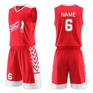 Customized Reversible Basketball Shorts Jerseys Set Premium Quality Men's Sports Uniform Breathable Printed by OEM ODM - Product Image 3