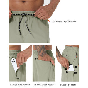 ฤดูร้อนผู้ชายกางเกงขาสั้นคาร์โก้ดีไซน์ใหม่สวมใส่สบายกางเกงขาสั้นปั่นจักรยานเสือภูเขากางเกงขาสั้นออกกำลังกายสำหรับกลางแจ้งในร่มกางเกงขาสั้นผู้ชาย - Product Image 3
