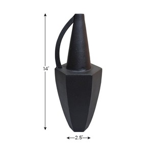 Jarrón de Metal Contemporáneo para Piso, Diseño Abstracto con Recortes en Forma de Gota, Recipiente Alto para Flores en Tono Oscuro - Product Image 6