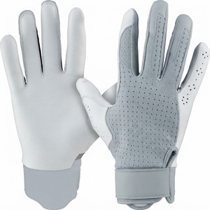 Gants de frappeur de baseball pour hommes et femmes gauchers, en cuir de chèvre rembourré, avec logo personnalisé, pour joueurs d'inférieur, vente en gros - Product Image 4