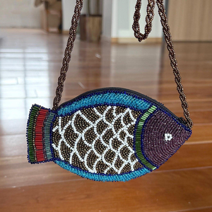 Top Rated Seed Beaded Storage Bag Modern Crossbody Shoulder Bag <b>Red</b> Heart Embroidered Bead Evening Handbag Wedding Party <b>Clutch</b> - Product Image 6