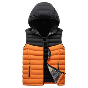 Veste matelassée personnalisée en toile, manteau bouffant épais rembourré de duvet, vêtements d'extérieur d'hiver décontractés pour hommes, gilet matelassé fabriqué au Pakistan - Product Image 1
