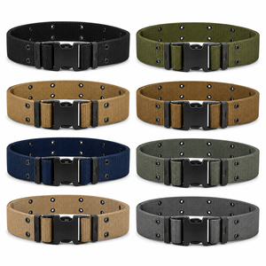 Ceinture tactique Molle pour homme de haute qualité, super résistante, avec logo personnalisé, fabrication industrielle, robuste, enduite de poudre, 32 œillets, polyester/nylon - Product Image 1