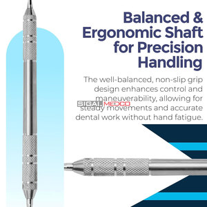 Juego de Sondas y Raspadores Dentales Profesionales y Versátiles de Acero Inoxidable Premium, Antideslizantes y Equilibrados para Procedimientos Odontológicos - Product Image 3