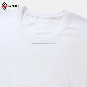 Logotipo personalizado 260gsm algodón de peso pesado cuello redondo Camiseta en blanco para hombres y mujeres hombro caído diseño impreso - Product Image 6