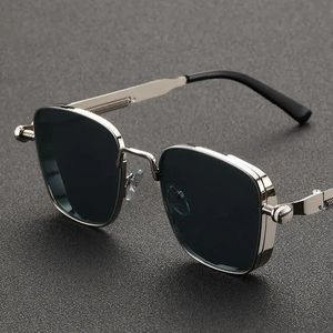 2025 Unisex <b>Shades</b> Sunglasses Design Retro Steampunk UV Resistant Sunglasses with Metal Frame Sunshade Sunglasses - Product Image 1