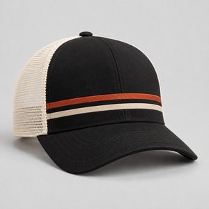 Casquette de camionneur de haute qualité à six panneaux avec dos en maille, réglable, confortable et respirante, idéale pour l'été, les activités de plein air et les sports décontractés. - Product Image 5