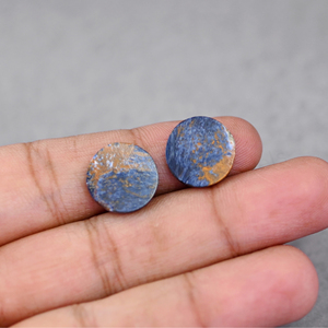 Pietersite naturelle de haute qualité, forme ronde de 12 mm, coupée à plat des deux côtés, hautement polie, cabochon de pierre précieuse en vrac pour la fabrication de bijoux et pendentifs - Product Image 5
