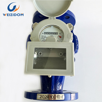 Compteur d'eau hélicoïdal vertical à élément amovible Woltman IP68 OEM ISO4064 en fer à bride avec garantie de 12 mois
