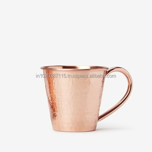Tazas de cobre de aspecto tradicional hechas a mano con atención al detalle que ofrecen una opción de bebida elegante y duradera - Product Image 2