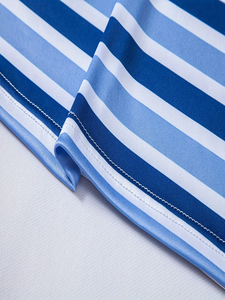 Polo de Manga Corta para Hombre, Estilo Verano 2026, con Estampado de Rayas 3D, Estilo Casual Urbano - Product Image 4