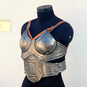 Armadura de Acero Hecha a Mano para Mujer, Cuerpo de Caballero Medieval, Disfraz de Cosplay, Guerrero Femenina, Recreación Histórica, Equipo de Fantasía - Product Image 4