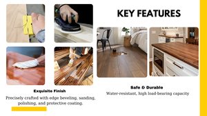 Tablero de Madera de Caucho de Alta Calidad con Unión Dentada, Panel de Madera Sólida para Encimera, Duradero, Fácil de Procesar, Precio de Fábrica - Product Image 4