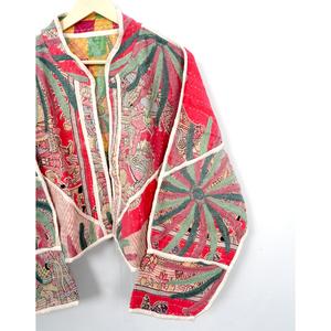 Conjunto de Pijama de Mujer, Romántico, de Lujo, Suave, Transpirable, de Algodón, con Estampado Floral, Manga Larga, Talla Grande, Cintura Elástica, para Verano e Invierno - Product Image 3