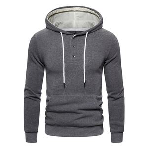 Sudaderas con capucha de invierno Sudadera con capucha OEM para hombre 100% algodón de manga larga tela personalizada de nivel superior sudaderas con capucha lisas - Product Image 3
