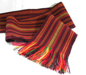 Cinturón Tejido Multicolor de 4 Pulgadas de Ancho – Cinturón Hecho a Mano para Disfraces y Moda - Product Image 6