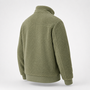 เสื้อแจ็คเก็ตผู้ชายแบบ Polar Sherpa ผสมผสานเนื้อผ้าขนแกะที่ให้ความอบอุ่น พร้อมดีไซน์ที่สวมใส่สบายและเหมาะสำหรับฤดูหนาว เหมาะสำหรับการสวมใส่กลางแจ้งในชีวิตประจำวัน - Product Image 3