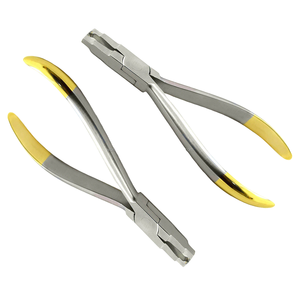 Dental Orthodontic TC <b>Bracket</b> Removing Plier Straight Ligature <b>Angled</b> Serrated Tips 3-Jaw Ergonomic Manual Clinical CE Surgical - Product Image 1