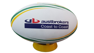 Ballon de rugby Pro Match Construction cousue à la main en caoutchouc durable Idéal pour toutes les conditions météorologiques et les sports de compétition - Product Image 5