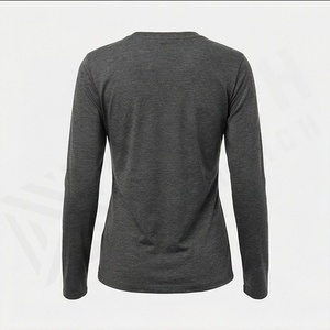 Camiseta Ajustada de Algodón Elástico para Mujer, Corte Slim Fit, Uso Diario, Estilo Básico Perfecto para Halloween, Color Personalizado - Product Image 2