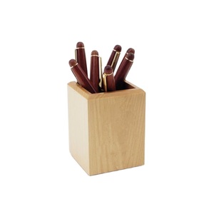 Portaplumas de Alta Calidad para Oficina en Casa, Venta Especial, Regalo Empresarial de Lujo, Portaplumas Cuadrado de Madera de Nogal para Escritorio - Product Image 6