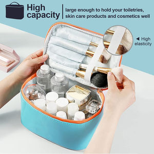 Multi Functional Pouch Bag Travel <b>Cosmetic</b> Makeup <b>Organizer</b> Unisex Zipper Storage Bag For Daily Essentials - Product Image 3