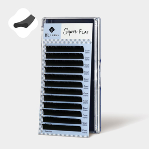 [Private Label] Ciglia Finte Premium Coreane PBT Super Flat Matte 0.15 All'Ingrosso (Curvatura B,C,J,D) (Mix 6-15mm) Ciglia Singole Morbide - Product Image 1