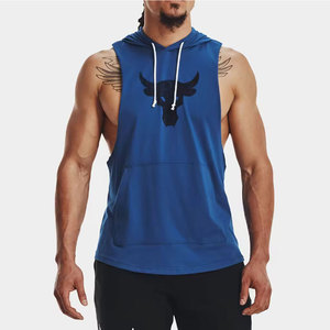 Sudadera sin mangas Muscle Fit para gimnasio, sudadera elástica para culturismo y entrenamiento físico, sudadera deportiva sin mangas para gimnasio - Product Image 1