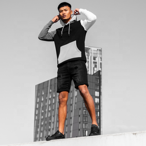 เสื้อฮู้ดฮีฟวี่เวทขนาดใหญ่แบบสบาย ๆ คุณภาพสูงพัฟพิมพ์โลโก้เสื้อฮู้ดแบบกําหนดเองสําหรับผู้ชาย - Product Image 3