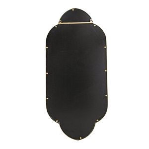 Specchio Decorativo da Parete 22.4x1x48 Pollici in Oro Champagne con Bordi Dentellati - Product Image 4