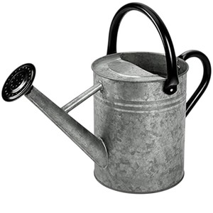 Arrosoir en acier galvanisé avec accents en cuivre et bec amovible, pot à eau en métal pour plantes de jardin intérieures et extérieures - Product Image 4