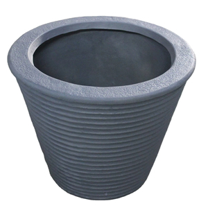 KNT Creations – Pot suspendu en fibre de verre léger et durable, design classique et moderne, texture lisse, pour plantes d'intérieur et d'extérieur - Product Image 1