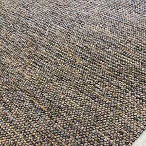Hand Woven Super Chunky Loop Bobble Wool and Jute Rug – Chunky Rustic Farmhouse Style - Product Image 5