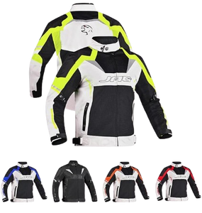 Chaqueta de Motocicleta de Malla con Protección CE Nivel 1, Alta Visibilidad, Unisex, Transpirable, para Verano, Reflectante, para Aventura, Turismo, Impermeable - Product Image 3