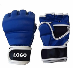 ถุงมือ MMA หนังแท้แบบมืออาชีพ ปรับแต่งได้ ปิดด้วยแถบตีนตุ๊กแก ระบายความชื้น ป้องกันรังสียูวี เหมาะสำหรับทุกระดับทักษะ รับผลิตแบบ OEM - Product Image 1