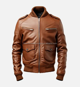 Chaqueta de cuero a la moda para hombre al mejor precio, novedad en ropa para hombre, chaqueta de cuero a la mejor venta para hombre para invierno - Product Image 1