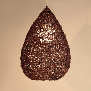 Lámpara Colgante de Bambú y Ratán de la Mejor Calidad, Lámpara Tejida a Mano para Diseño Hotelero - Product Image 5