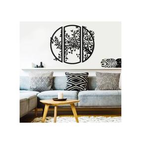 Décoration murale en métal tendance pour l'intérieur d'une maison contemporaine, sculpture murale élégante à suspendre pour le salon, la chambre à coucher - Product Image 6